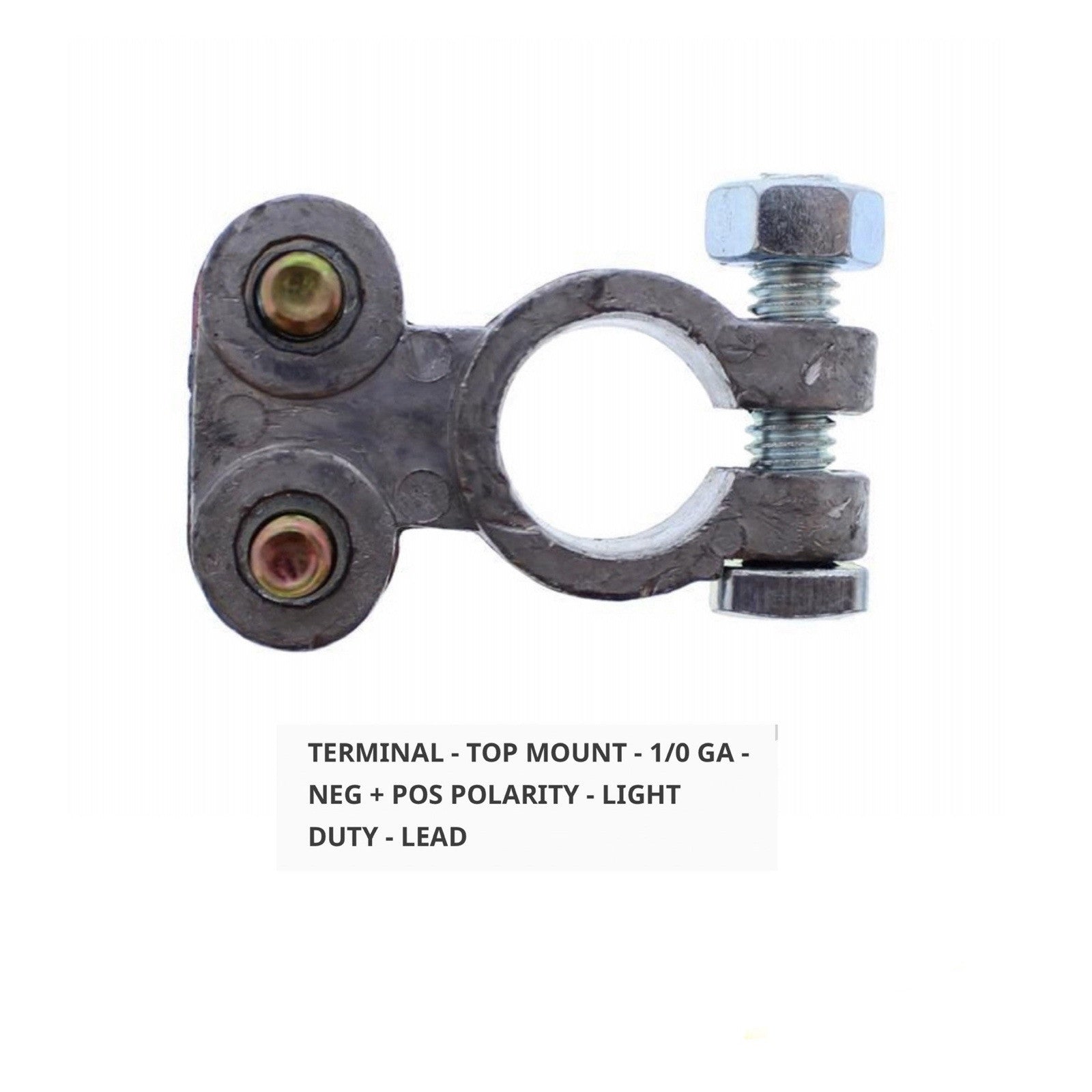 (QTY 20) Universal Forklift Battery Terminal | 1/0 GA NEG + POS POLARITY